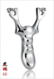 王氏精品-虎蝎弹弓铝合金铸造镜面两用弓眼球卡+传统