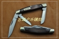 关铸GANZO G725-M 三开木柄EDC口袋刀