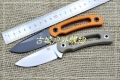三刃木新品-塑鞘直柄小刀7132FUF-GH小直刀（泥色钢本刃和黑色和橙色可选）